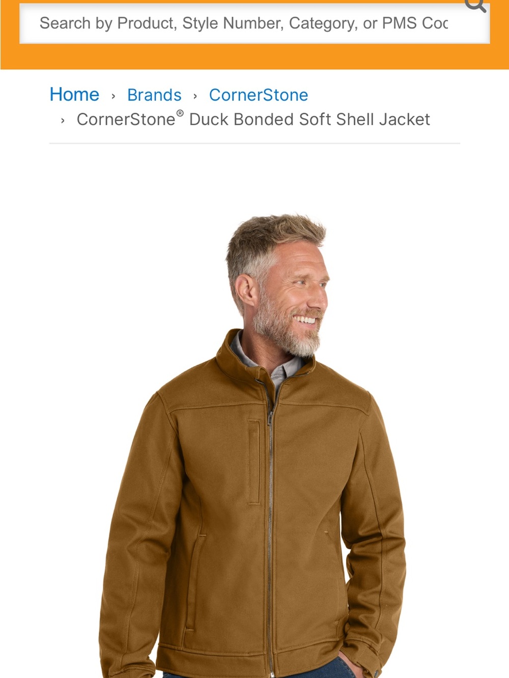 CAT Men's Tan Softshell Performance Jacket - Picture 4 of 15